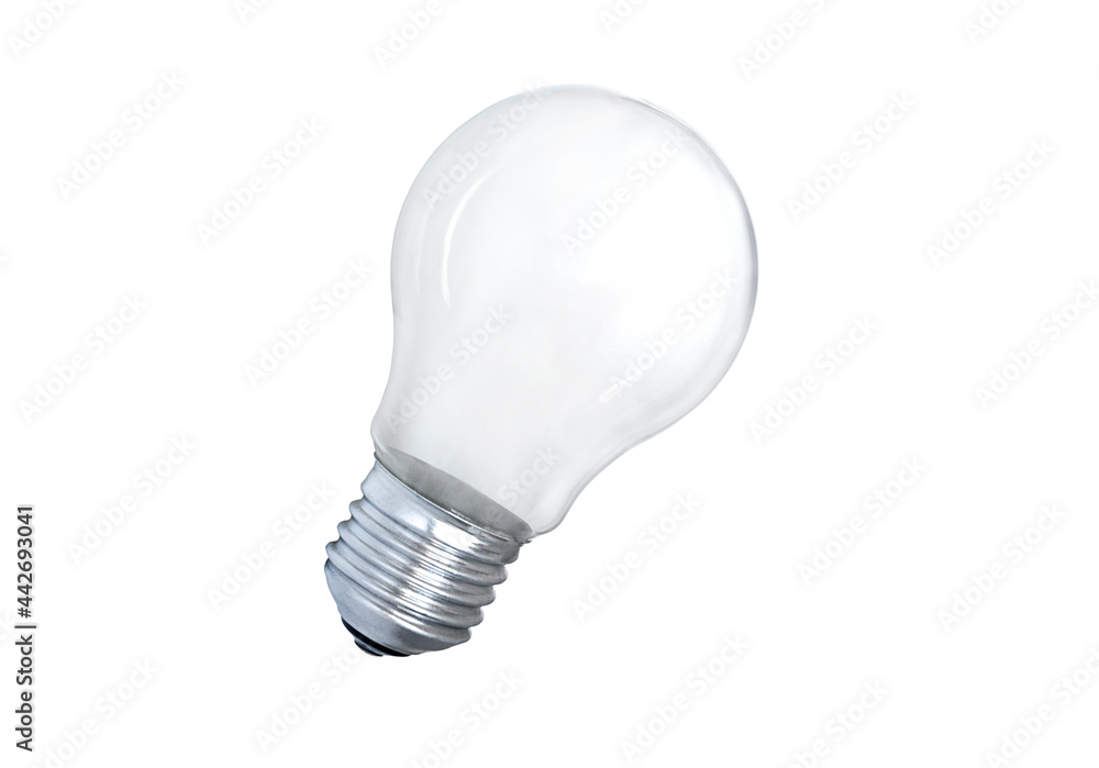 simple light bulb isolated on white background simple light bulb isolated on white background