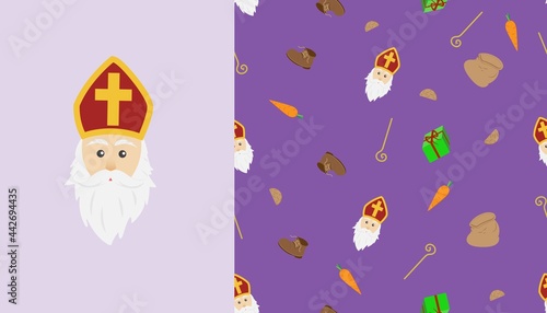 Dutch holiday Sinterklaas background