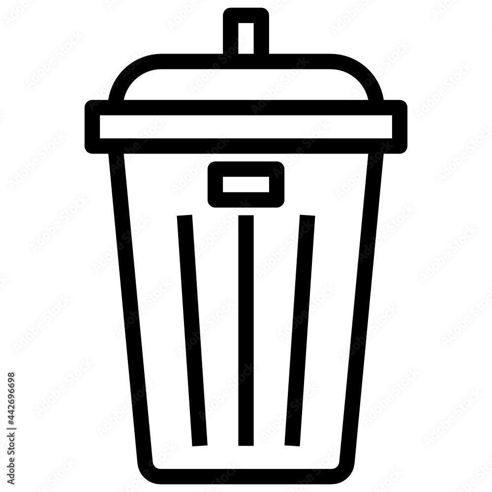Recycling_Trash bin line icon,linear,outline,graphic,illustration Recycling_Trash bin line icon,linear,outline,graphic,illustration