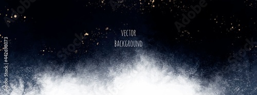 Vector watercolour horizontal universal background with glitter and copy space for text