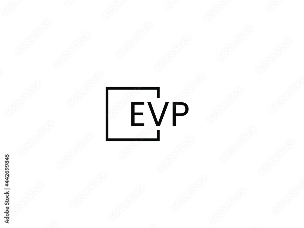 EVP Letter Initial Logo Design Vector Illustration