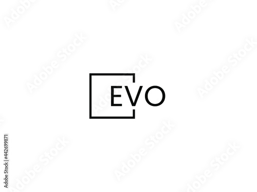 EVO Letter Initial Logo Design Vector Illustration
