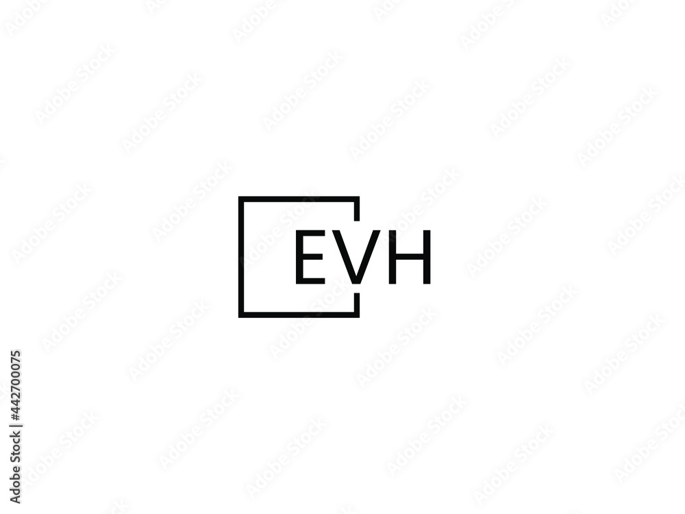 Obraz premium EVH Letter Initial Logo Design Vector Illustration