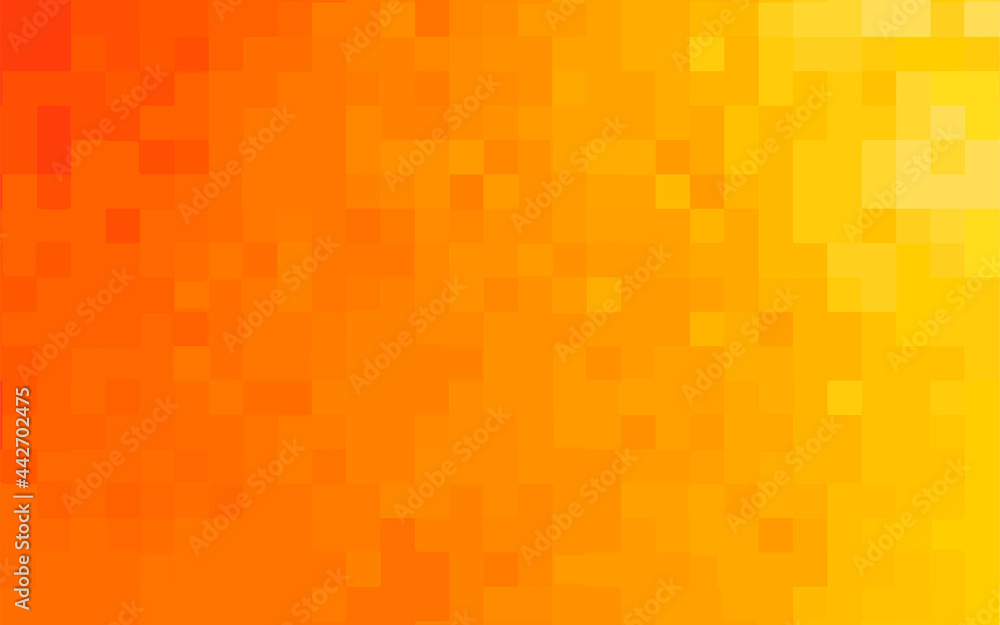 Abstract pixel yellow background. Gold geometric texture from yellow squares. Vector pattern of square yellow pixels. A backing of mosaic squares. Vector illustration Abstract pixel yellow background. Gold geometric texture from yellow squares. Vector pattern of square yellow pixels. A backing of mosaic squares. Vector illustration