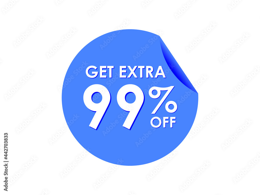Get Extra 99% percent off Sale Round sticker Get Extra 99% percent off Sale Round sticker