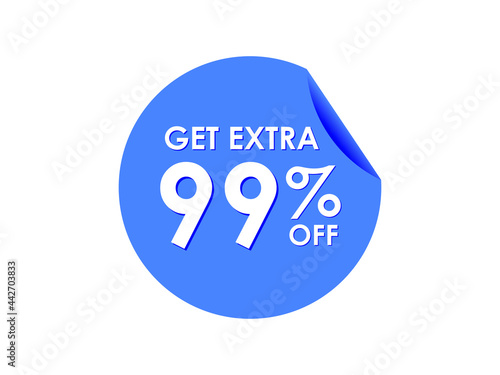Get Extra 99% percent off Sale Round sticker