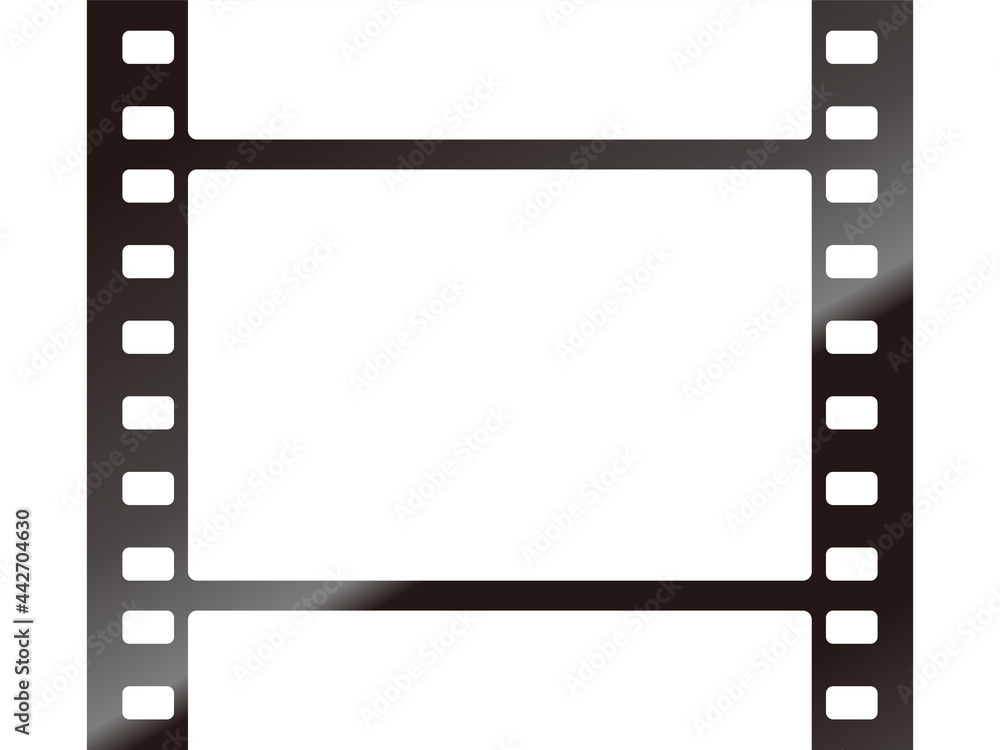 ネガフィルムのイラスト