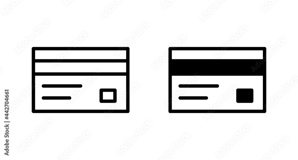 Credit Card icon vector for web, computer and mobile app Credit Card icon vector for web, computer and mobile app