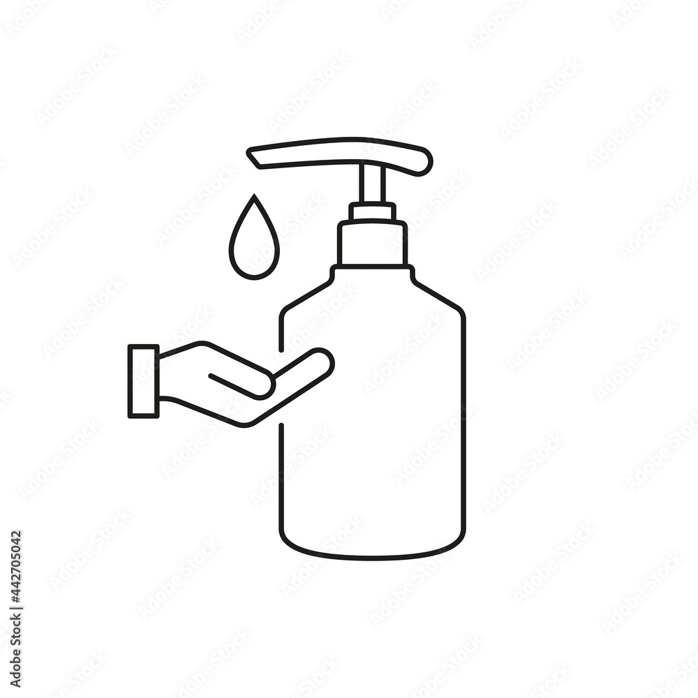 Vector icon hand sanitizer Vector icon hand sanitizer