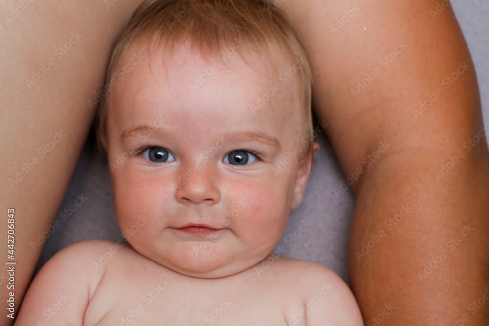 little happy boy. face close-up. infant. happiness little happy boy. face close-up. infant. happiness