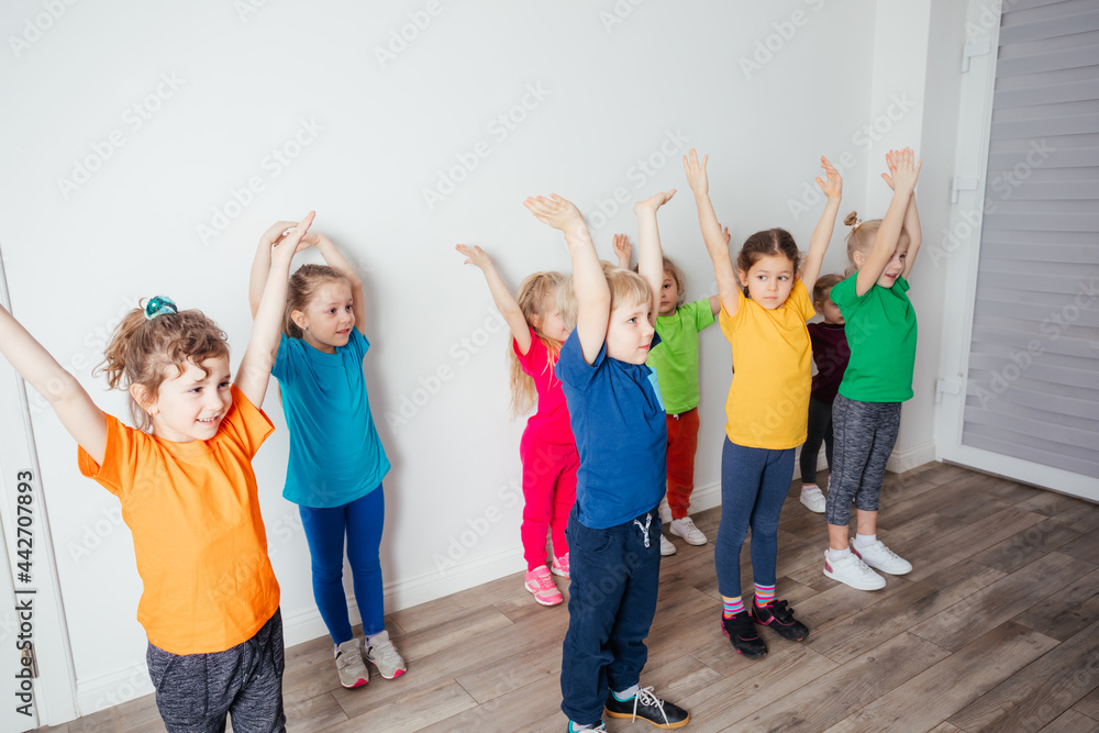 Fototapeta premium Sport time at the daycare or kindergarten
