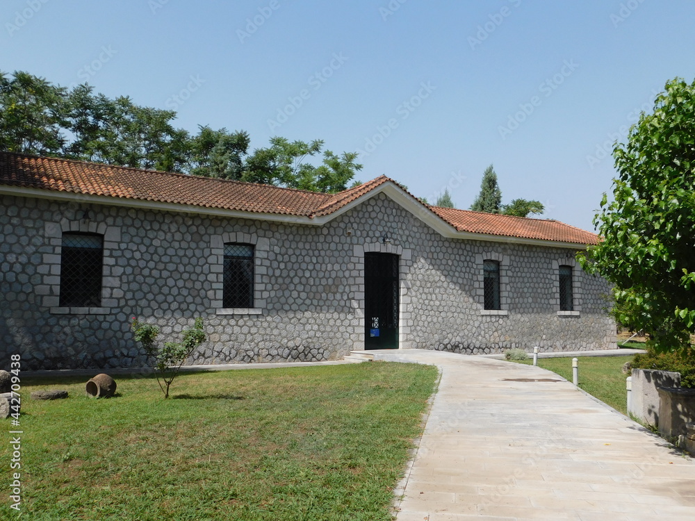 The archeological museum of the city of Chareonea, in Boeotia, Greece