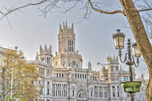 Madrid, Paseo de la Castellana, HDR Image