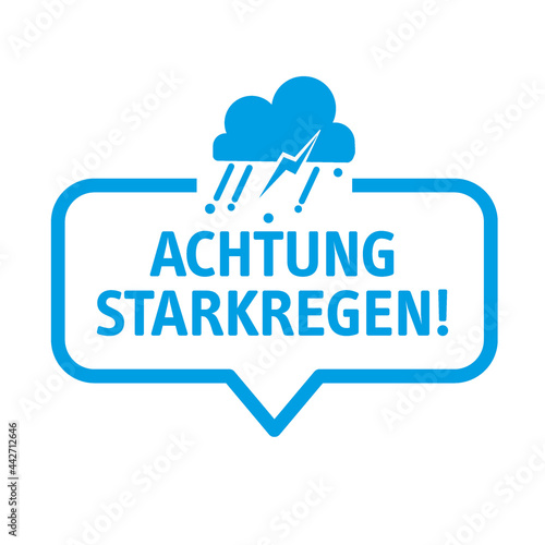 Unwetterwarnung - Vektor icon