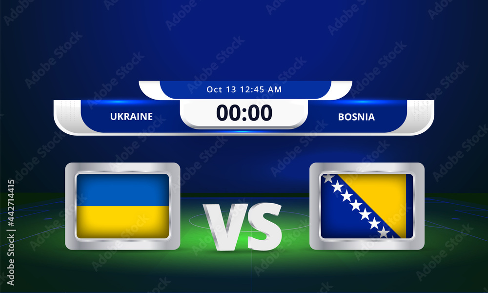 Fifa world cup Qualifier Bosnia vs Ukraine 2022 Football Match Fifa world cup Qualifier Bosnia vs Ukraine 2022 Football Match