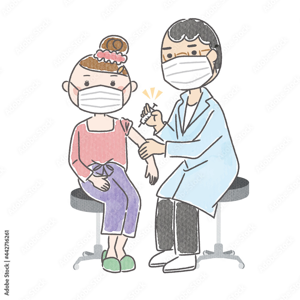 予防接種　マスクあり　8