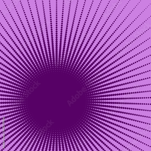 Vector background in pop art style. Purple lilac geometric background. Colors change easily. Design for postcards, banners, posters, covers, interiors, etc.