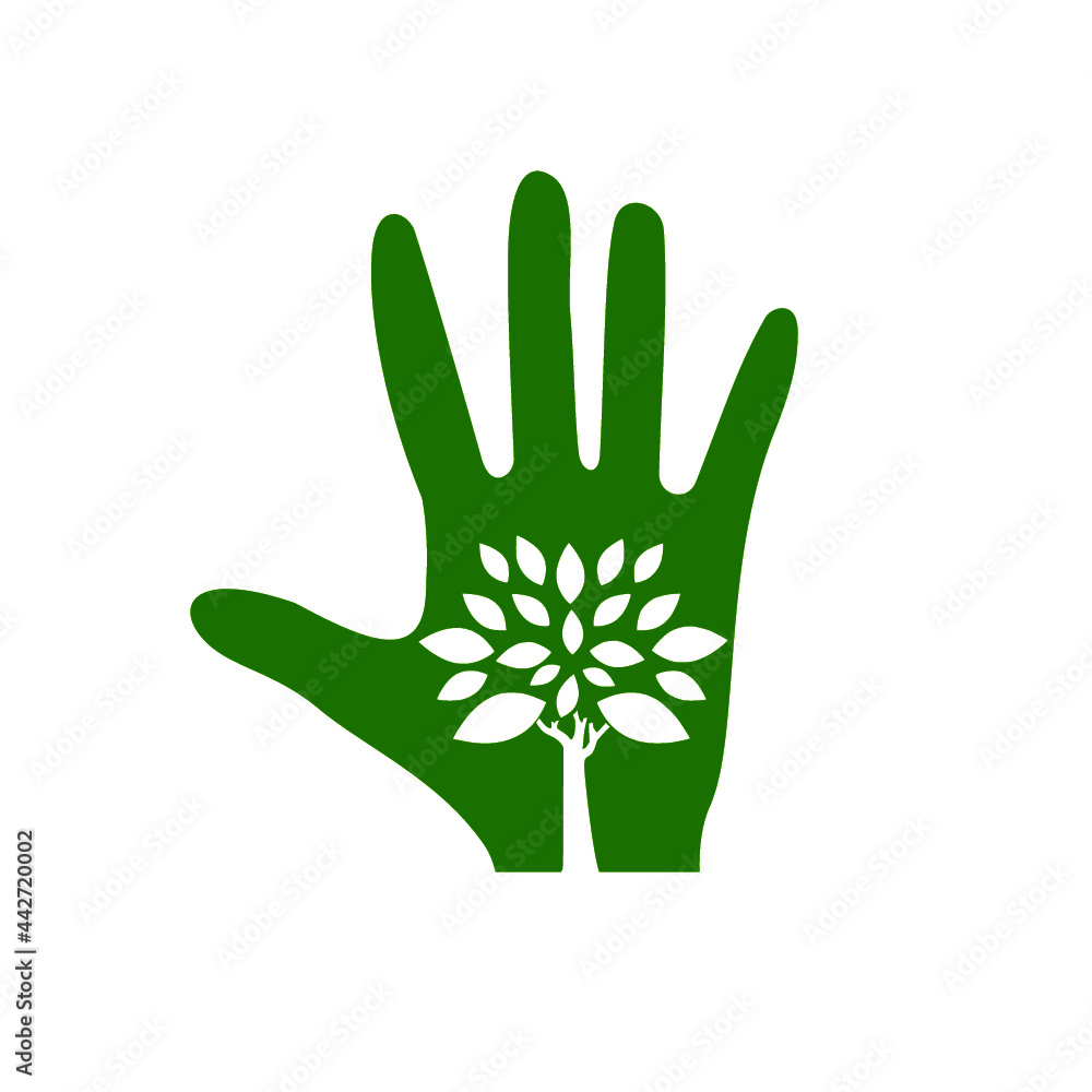 Obraz premium Think green icon isolated on white background