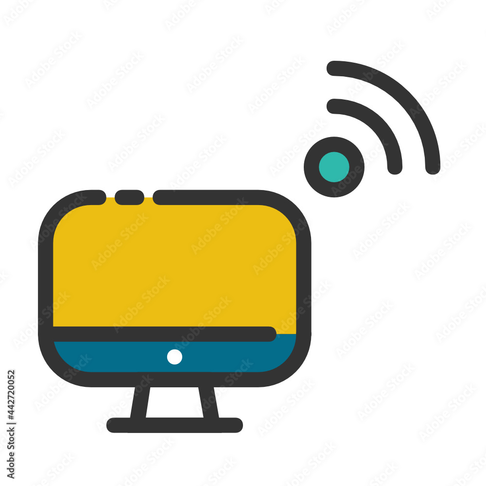 Computer , Internet of Things filled outline icon. Computer , Internet of Things filled outline icon.