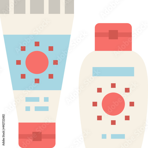 sunblock flat icon