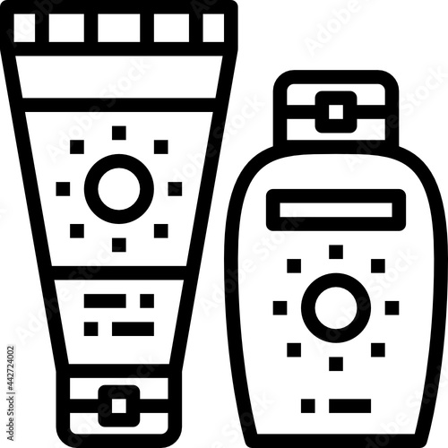 sunblock outline icon