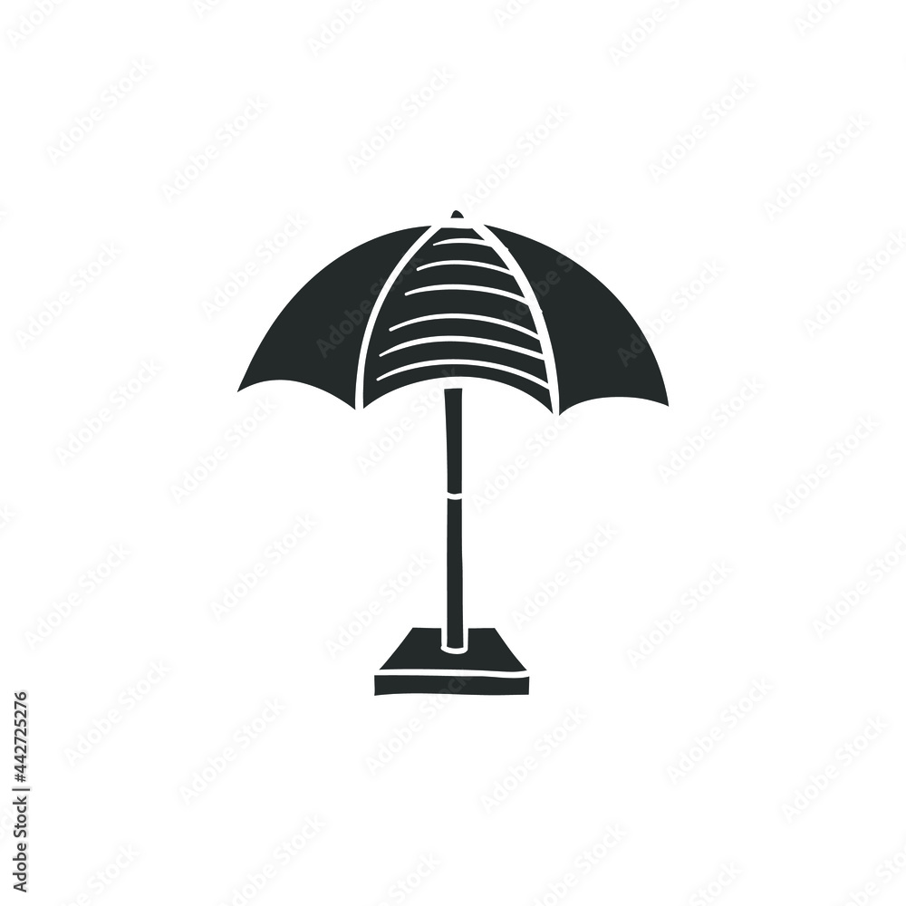 Umbrella Beach Icon Silhouette Illustration. Summer Pool Vector Graphic Pictogram Symbol Clip Art. Doodle Sketch Black Sign. Umbrella Beach Icon Silhouette Illustration. Summer Pool Vector Graphic Pictogram Symbol Clip Art. Doodle Sketch Black Sign.