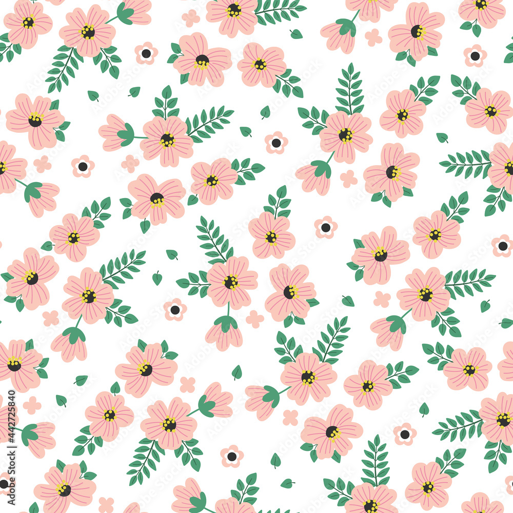 Abstract floral seamless pattern Abstract floral seamless pattern