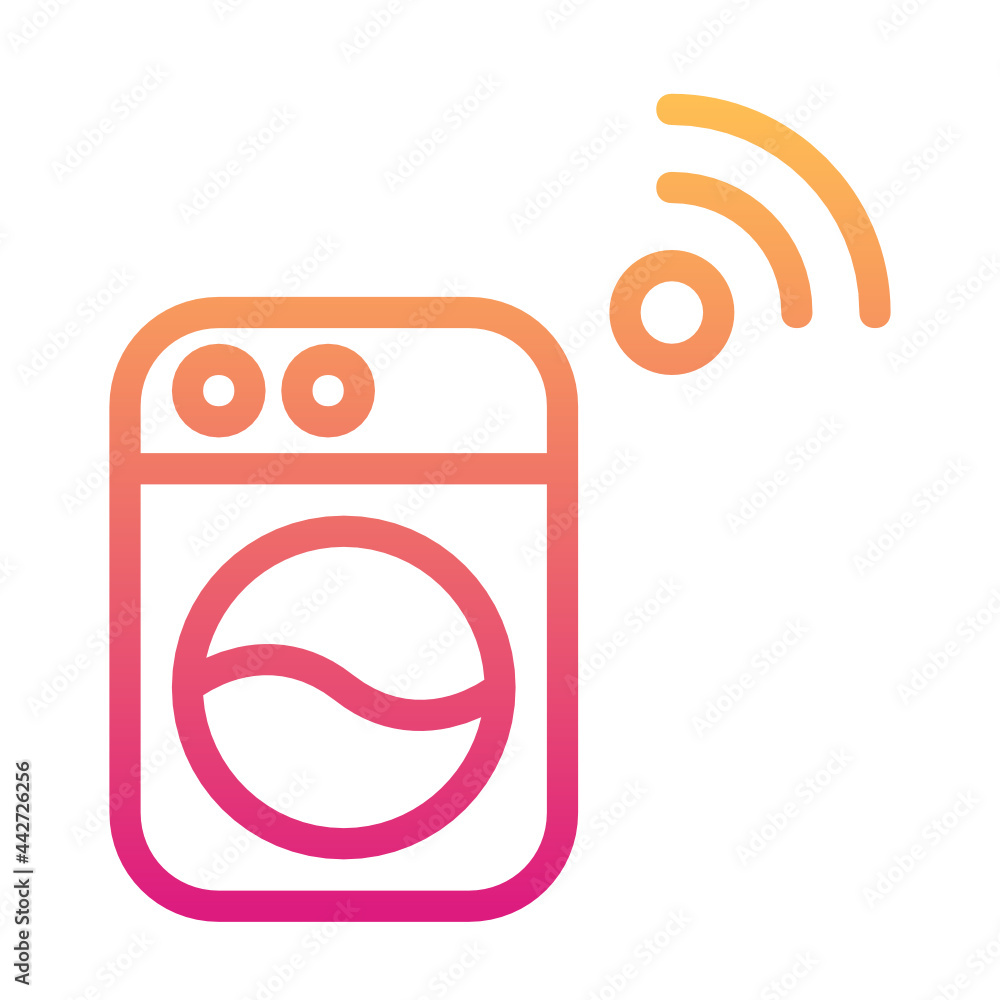Washing machine , Internet of Things gradient icon. Washing machine , Internet of Things gradient icon.
