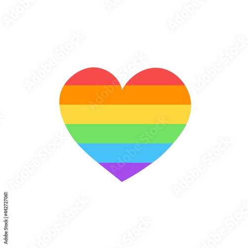 Free Download LGBT pride flag or rainbow pride flag on heart background. - GFXLoad