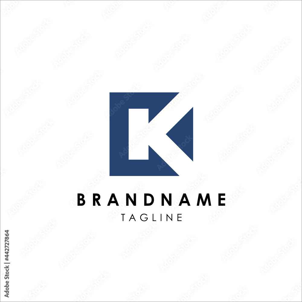 vector logo letter C and K template. vector logo letter C and K template.