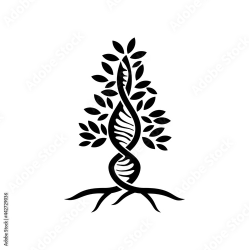 abstract tree icon, bonsai vector