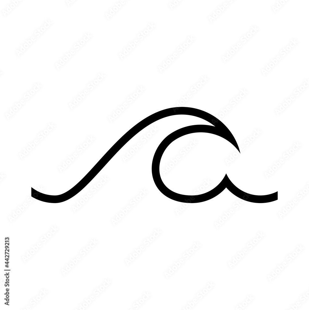 ocean waves icon vector isolated ocean waves icon vector isolated