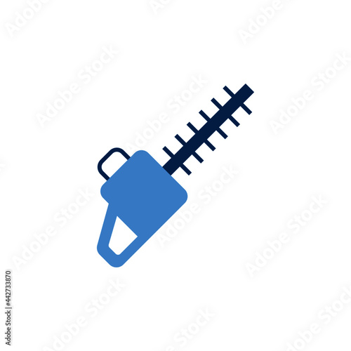 hedge cutters icon in color icon, isolated on white background 