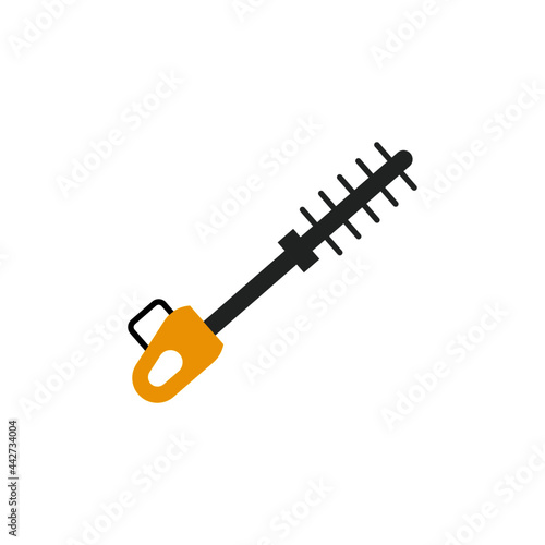 Long pole saw icon in color icon, isolated on white background 