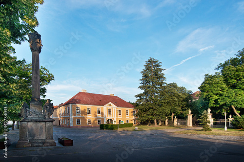 Postoloprty town square. Czech Republic. photo