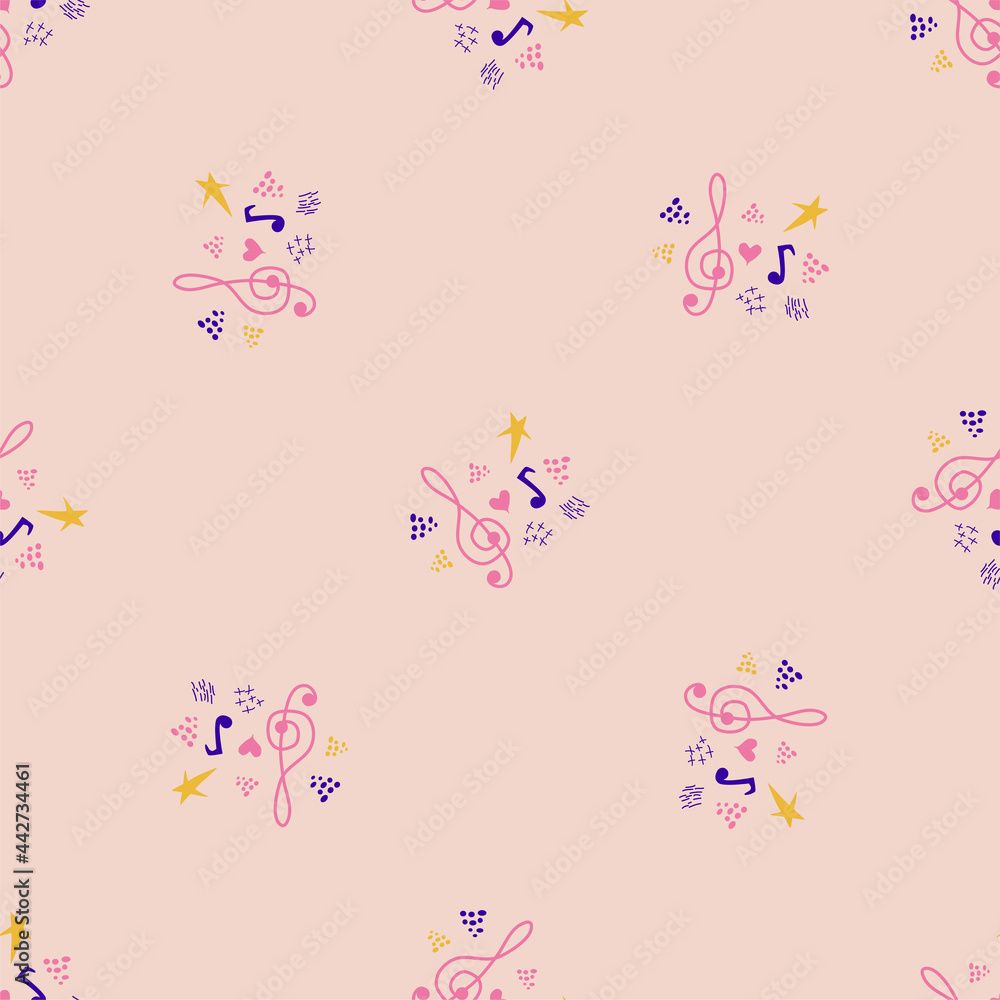 Classic musical patterns, with sheet music and treble clef, great designs for any purpose. Abstract retro texture. Classic musical patterns, with sheet music and treble clef, great designs for any purpose. Abstract retro texture.