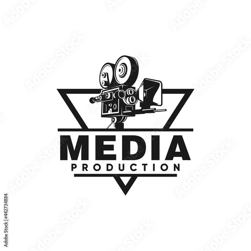 Media Production Logo Design, Camera Vector
