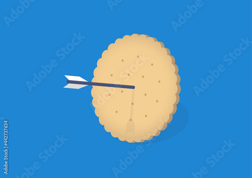 クッキー・Cookie・トラッキング・ターゲティングのイラスト素材
