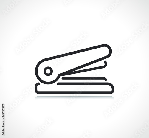 office stapler thin line icon