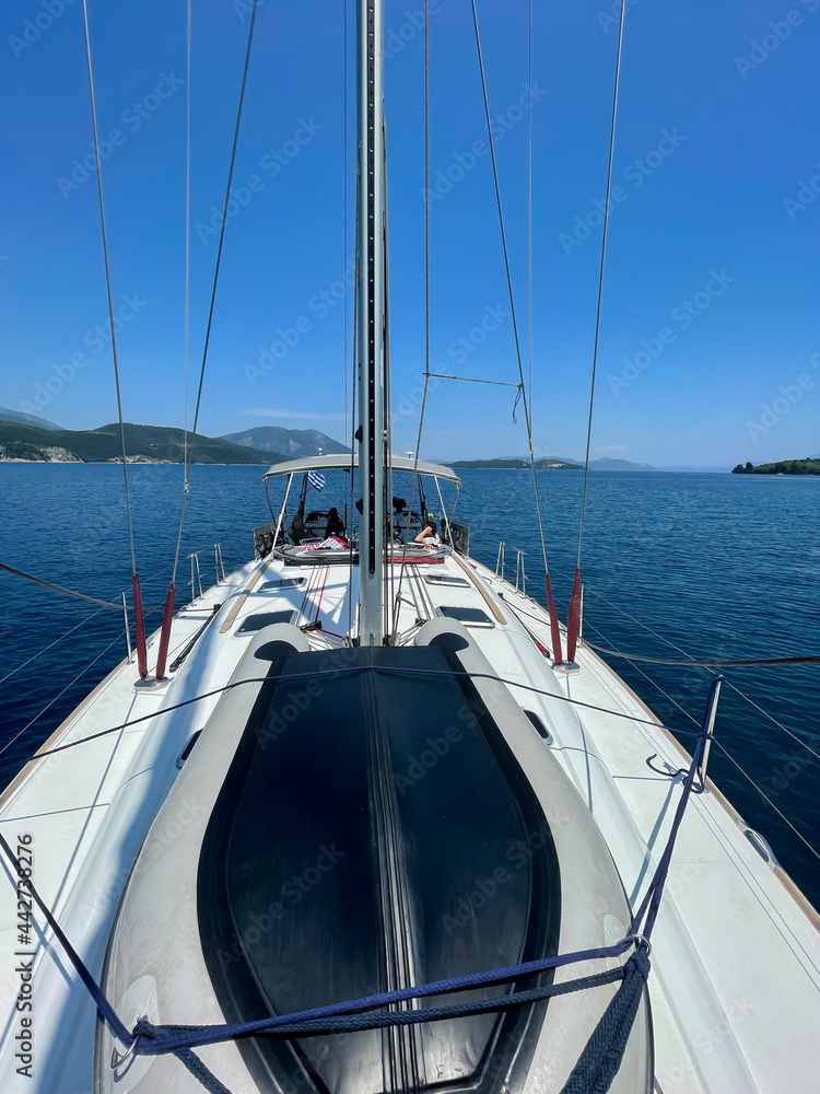 Beautiful landscape view of Greek islands Beautiful landscape view of Greek islands