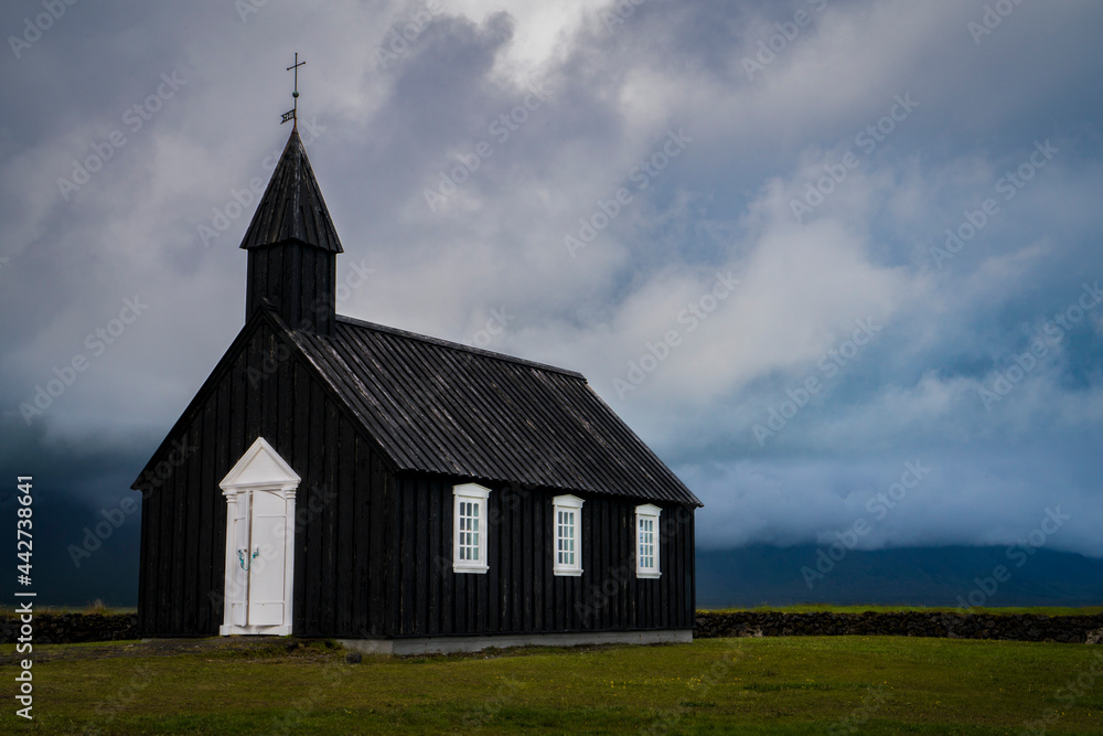 The black church at Búðir, Iceland