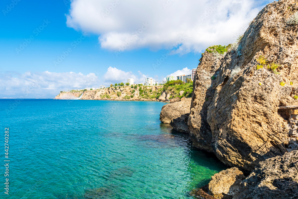 Fototapeta premium Coastal view of Antalya City in Turkey