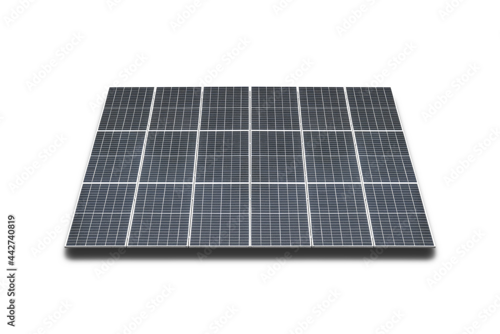 Solar panels isolated on a white background Solar panels isolated on a white background
