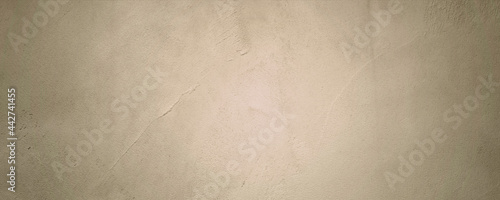 Horizontal beige and brown concreate and cement wall to present product and background, wallpaper banner