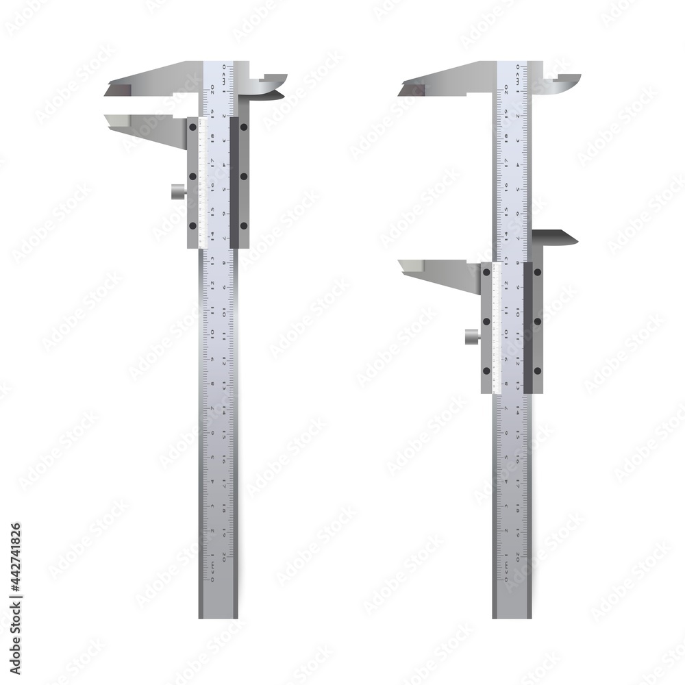 3d realistic vector icon of measuring tool, trammel. 3d realistic vector icon of measuring tool, trammel.