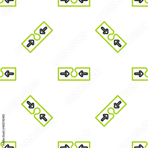Line Acne icon isolated seamless pattern on white background. Inflamed pimple on the skin. The sebum in the clogged pore promotes the growth of a bacteria. Vector