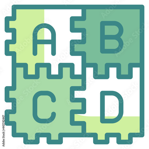 mat blue line icon