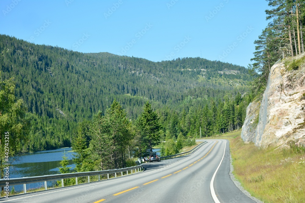 Fototapeta premium road in mountains