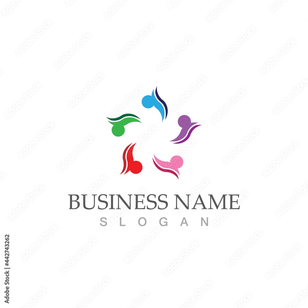 Obraz premium Community, network and social icon