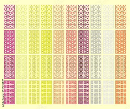 Multicolored chocolate bars